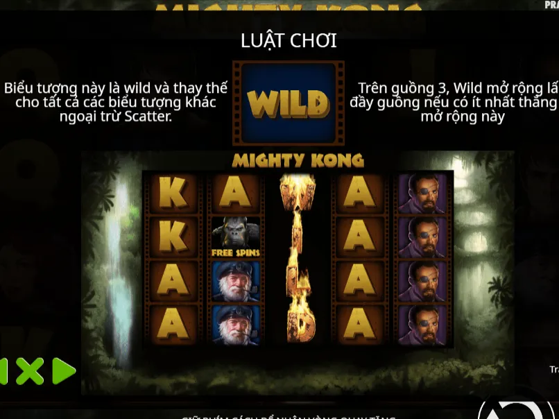 Sự hấp dẫn của slot game Mighty Kong của nhà cái SH Bet