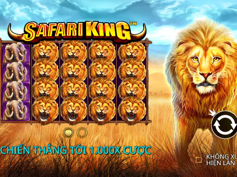 Safari King SH Bet - Quay Slot Vua Rừng Xanh Thưởng Tiền Mặt